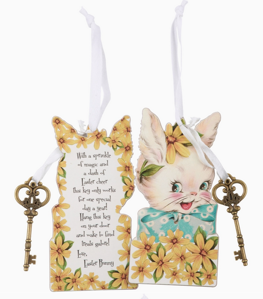 Easter Bunny Magic Key Ornament