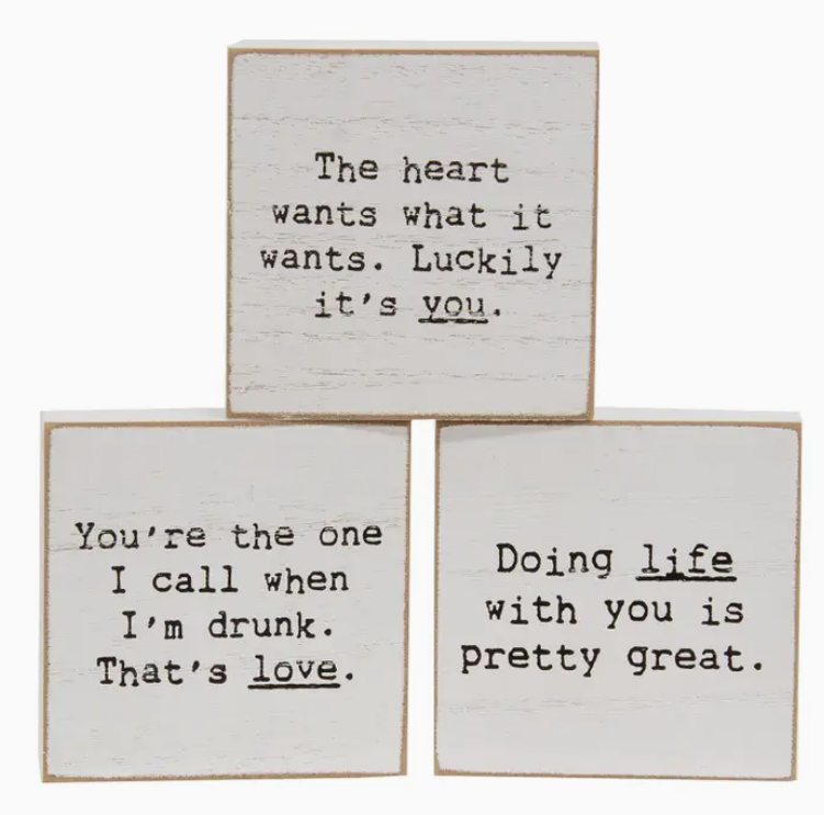 Doing Life Mini Square Block, 3 styles