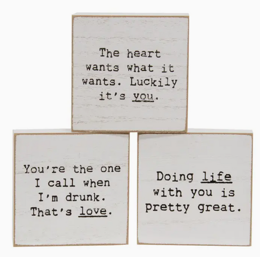 Doing Life Mini Square Block, 3 styles