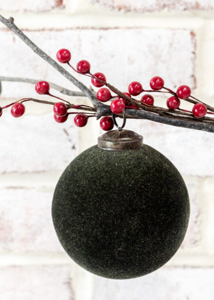 4" Moss Velvet Ornament