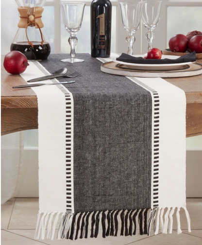 Maverick Black Table Runner