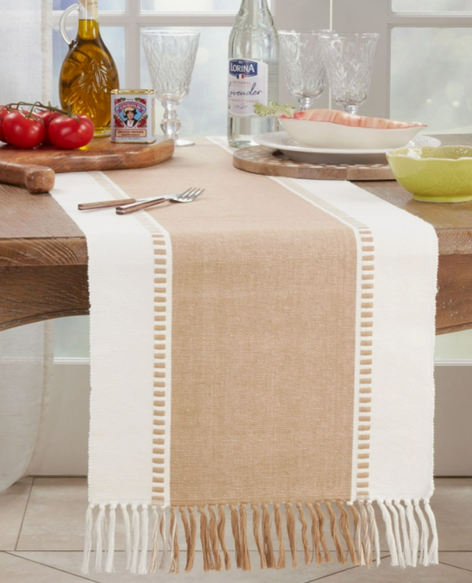 Autumn Natural Table Runner