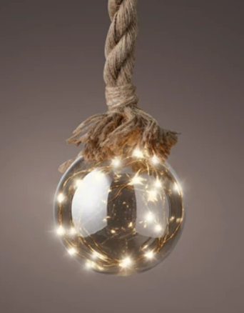 LED Ball on Rope, 3 sizes