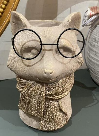 Eyeglass Fox Vase