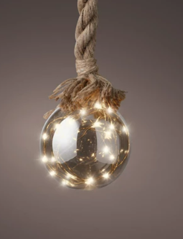 LED Ball on Rope, 3 sizes