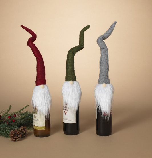 Gnome Wine Bottle Cover, 3 styles