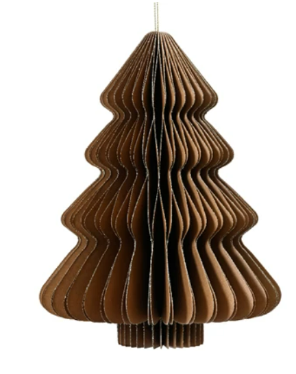 Paper Tree Ornament, Brown