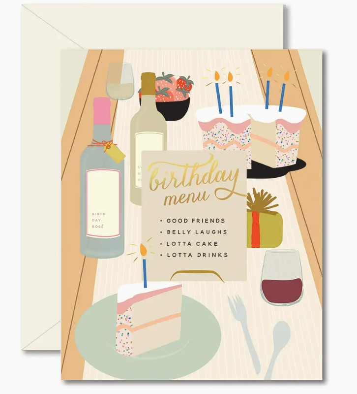 Birthday Tablescape Greeting Card