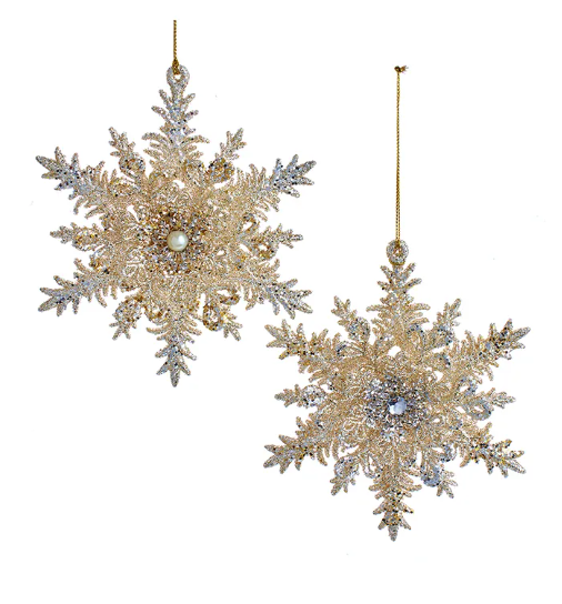 Platinum Snowflake Ornament