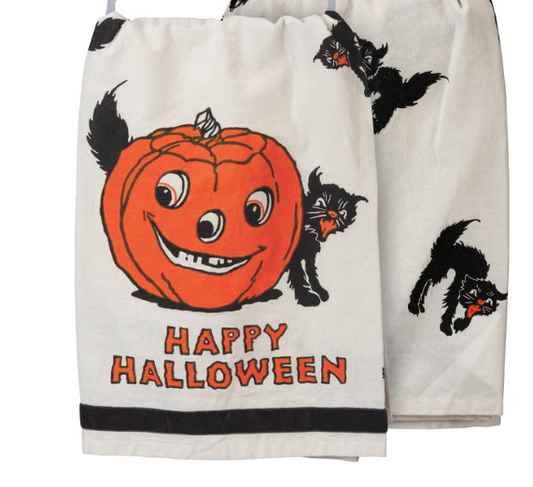 Happy Halloween Vintage Kitchen Towel