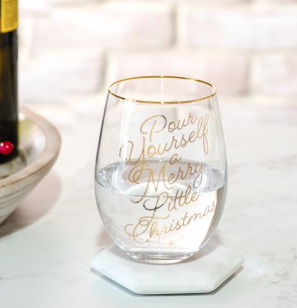 Merry Little Wine Glass