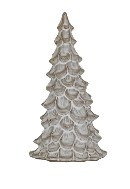Cream Stoneware Tree, 2 sizes
