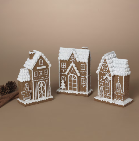 Holiday Gingerbread House, 3 styles