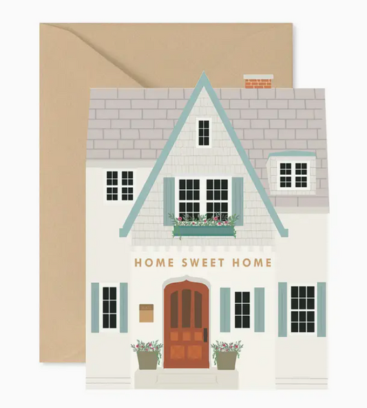 Home Sweet Home Shutters Folded Greeting Card