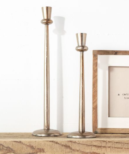 Bailey Antique Brass Candle Holder, 2 sizes