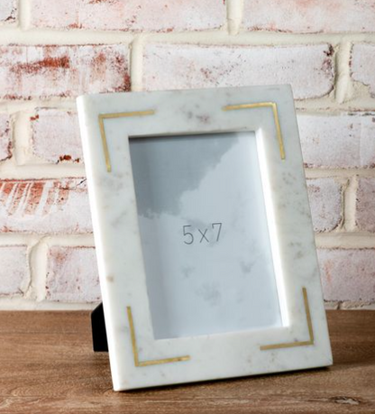 Kendall Marble and Gold Frame, 2 sizes