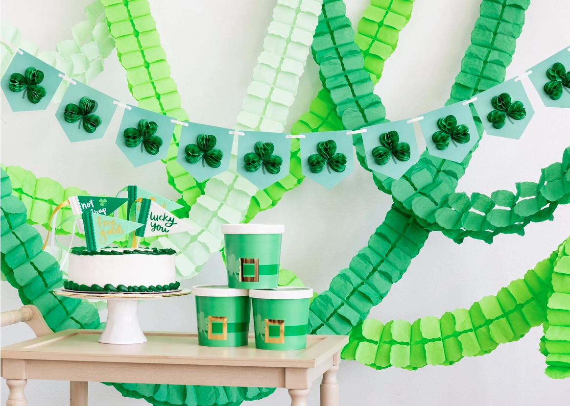 Honeycomb Shamrock Banner