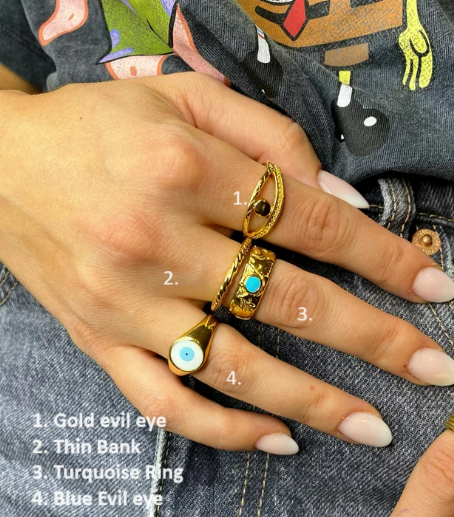 Gold Stackable Rings, 4 styles