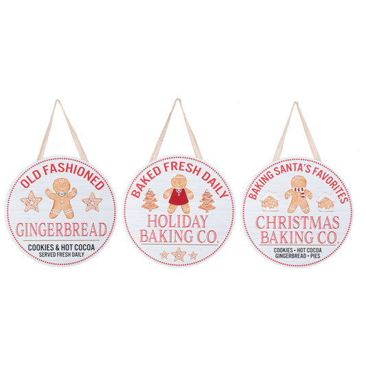 Gingerbread Wall Decor, 3 styles