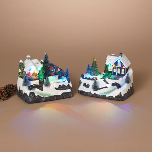 Lighted Musical Village, 2 styles