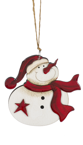 Snowman w/Heart Ornaments, 6 styles