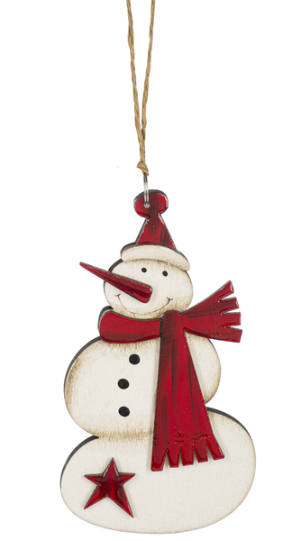 Snowman w/Heart Ornaments, 6 styles