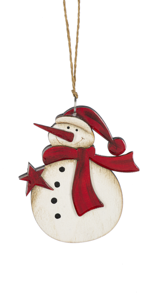 Snowman w/Heart Ornaments, 6 styles