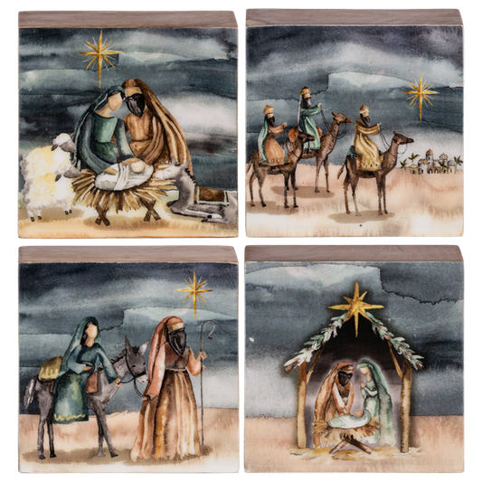 Watercolor Spiritual Art Blocks, 4 STYLES