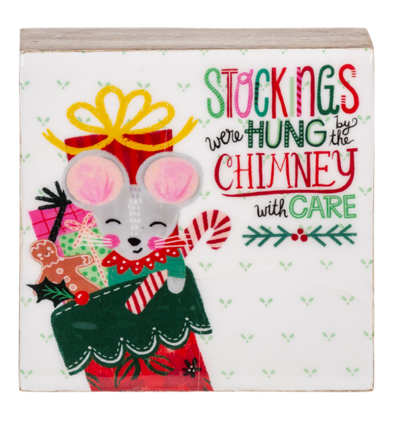 Holiday Message Whimsy Art Blocks, 4 styles