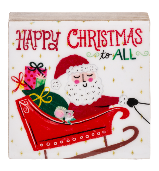 Holiday Message Whimsy Art Blocks, 4 styles