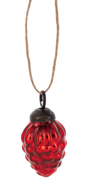 Mini Red Mercury Pinecone Ornament