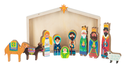 Nativity Scene w/Creche Set (11 pc. set)