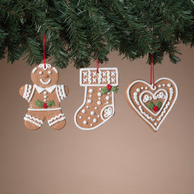 Holiday Gingerbread Ornament, 3 styles