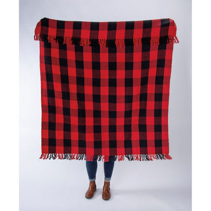 Red And Black Buffalo Check Throw Blanket