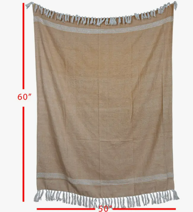 Henrietta Throw, Tan