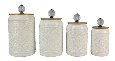 Crystal Knob Canisters
