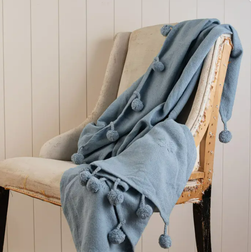 Duck egg blue online throw