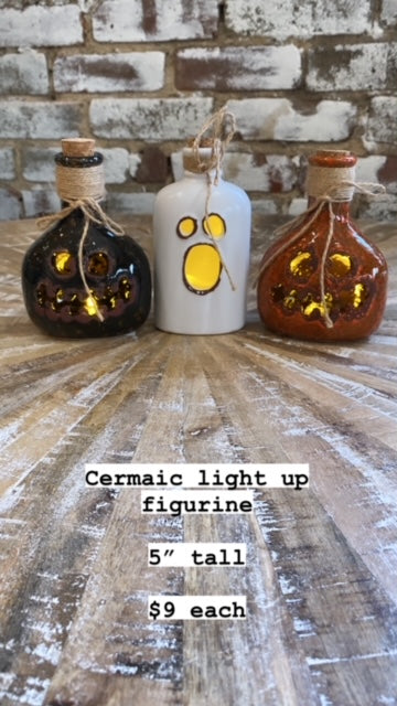 Ceramic Halloween Light up, 3 styles