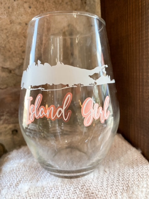 Island Girl Wine Glass – Urban Farmhouse Market