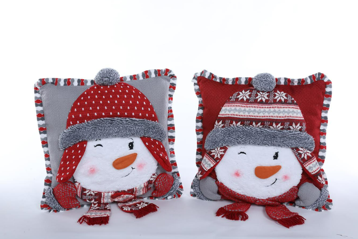 Snowman Pillow, 2 styles