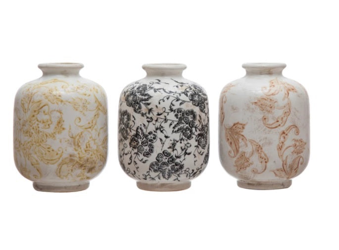 Quinn Pattern Vases, Small