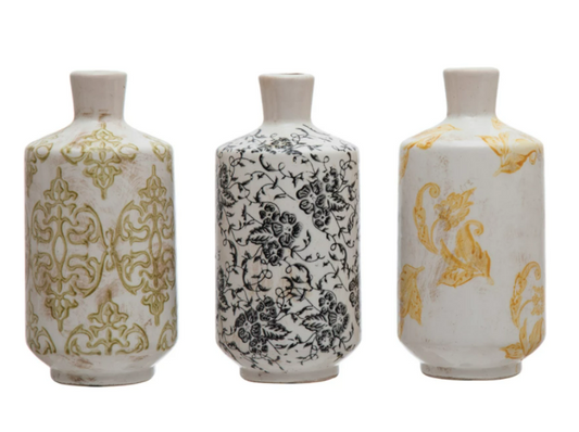 Quinn Pattern Vases, Large