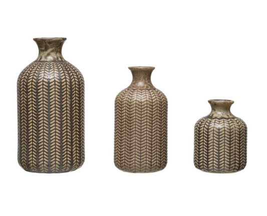 Maya Olive Vases, 3 sizes